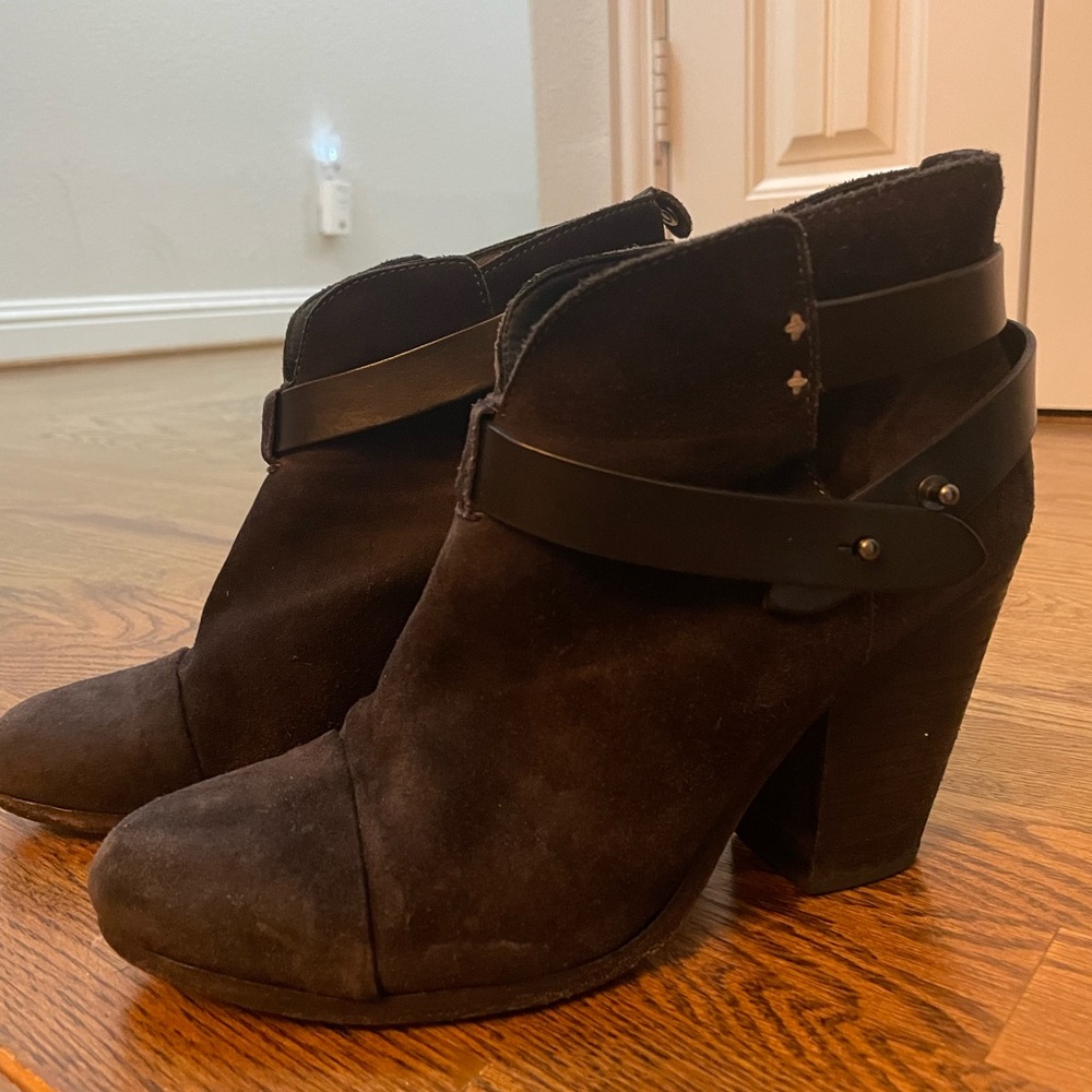 Rag & Bone black harrow booties